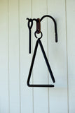 Hand forged Triangle Dinner Bell 11" Wrought Iron Gong