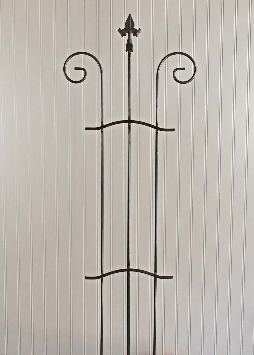 Small Trellis With Scroll - Wrought Iron