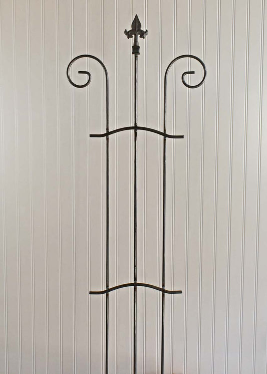 Small Trellis With Scroll - Wrought Iron